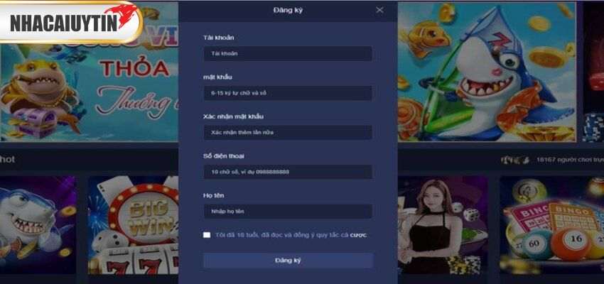 Đăng ký tài khoản là bước không thể thiếu khi tham gia cá cược trực tuyến